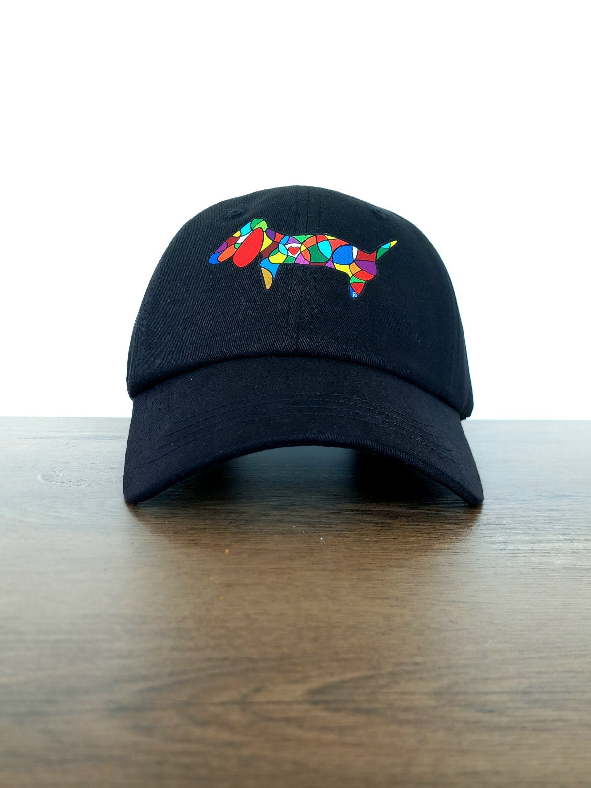 Black custom baseball cap