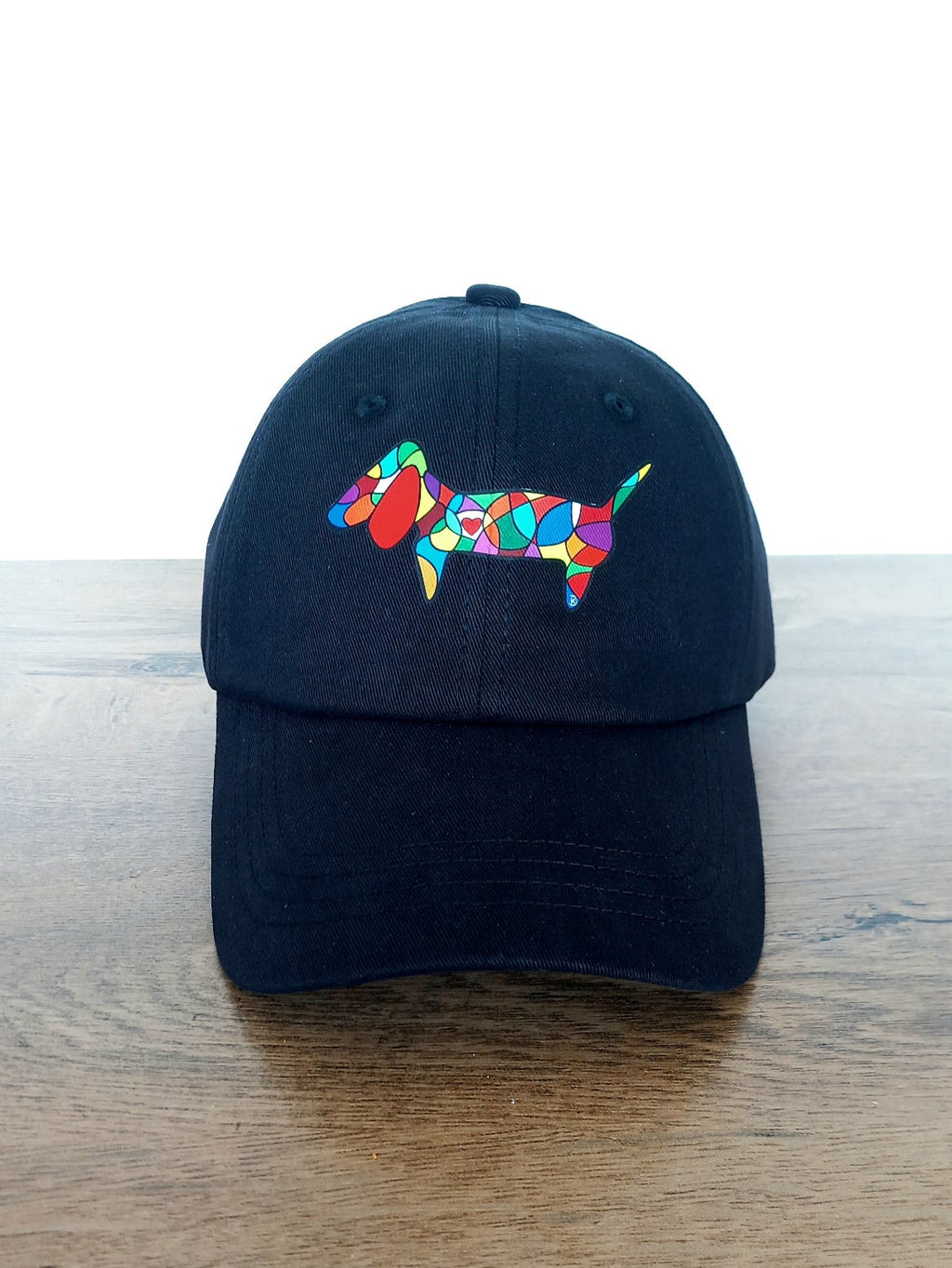 Black custom baseball cap