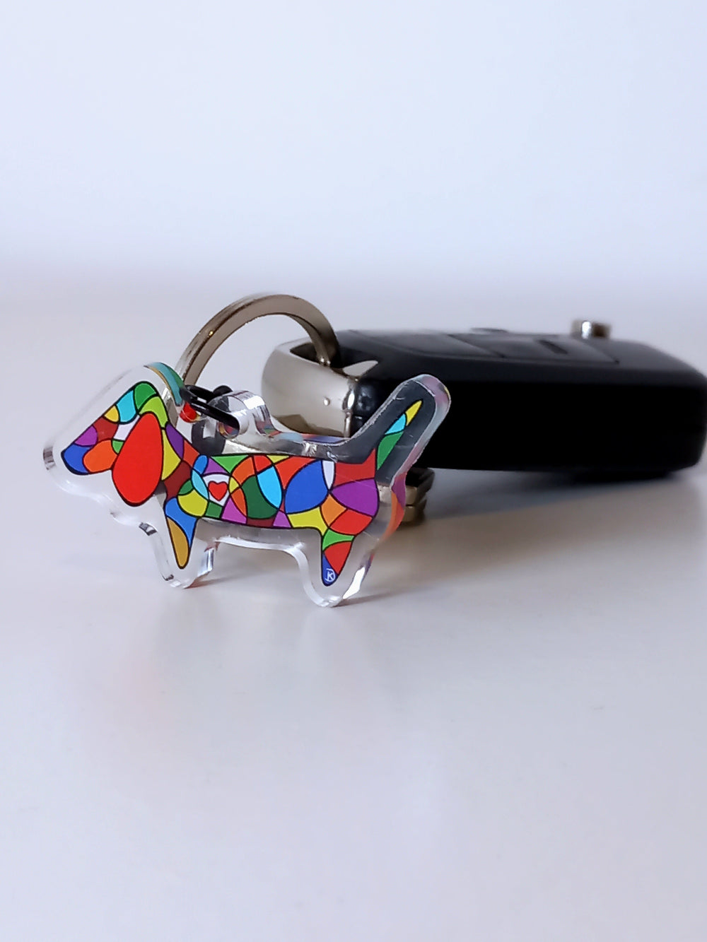 Acrylic dog Keychain by KJ