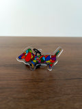 Acrylic dog Keychain by KJ