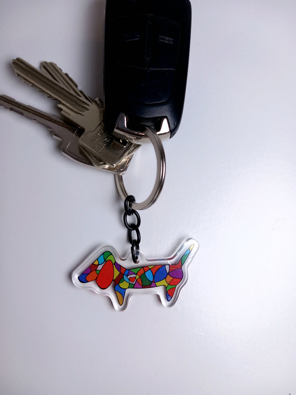 Acrylic dog Keychain by KJ